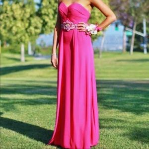 Pink strapless Prom Dress